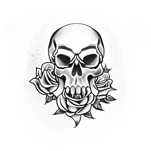 Skull And Roses