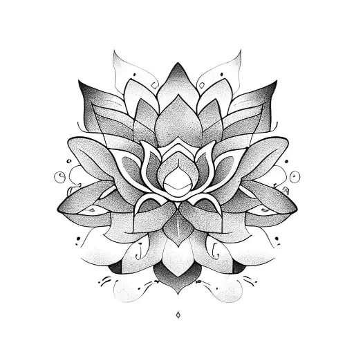 A Serene Lotus Flower Floating On A Sea Of Balance Scales