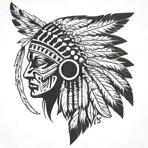 Native American Headress No Face