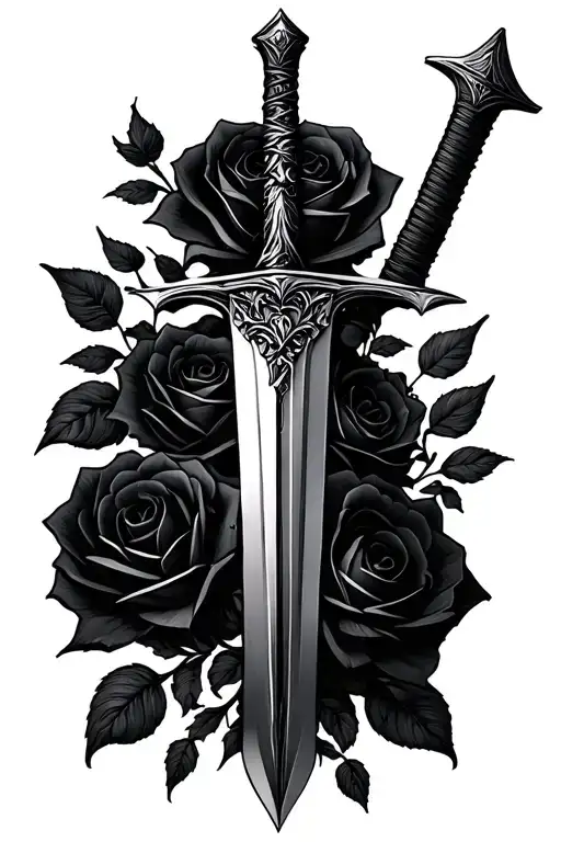 Sword With Roses