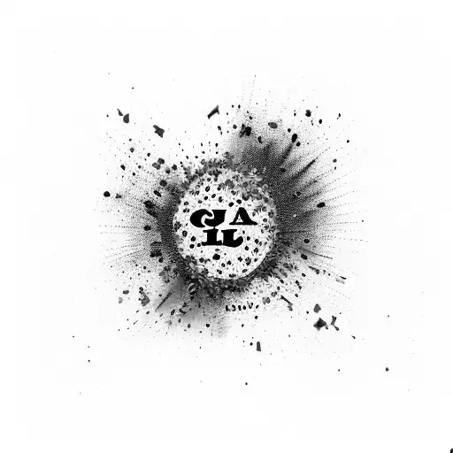 A Joker Card With A Colorful Explosion Of Confetti And The Words 'Good Life' Tattoo