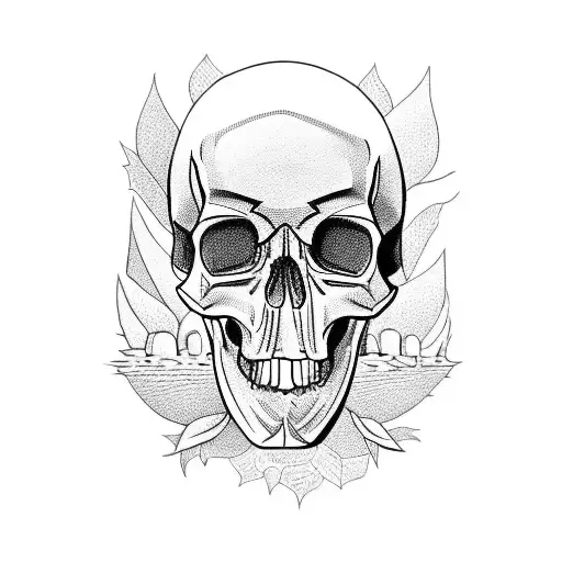 Forest Skull And Dog