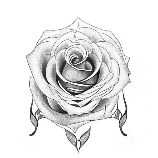 Rose And Infinity Symbol With 1951