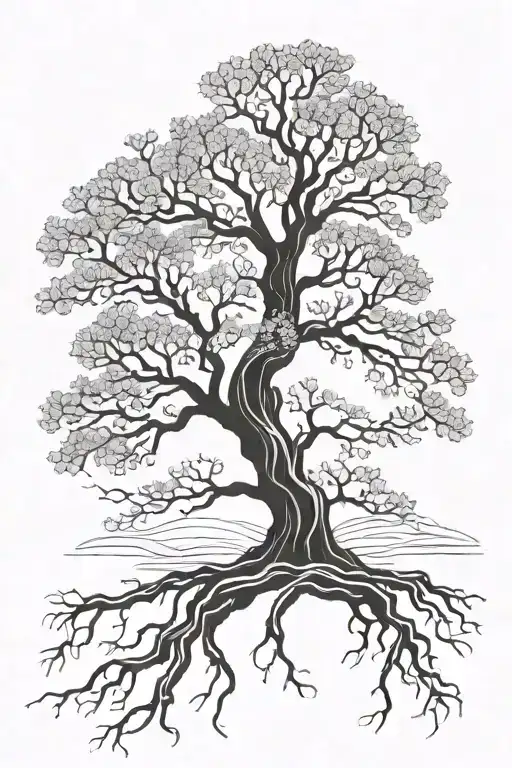 A Tree And Root Sytem