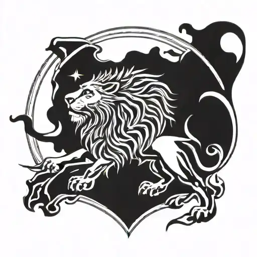 The Lion And Sun Emblem Of Iran's Flag