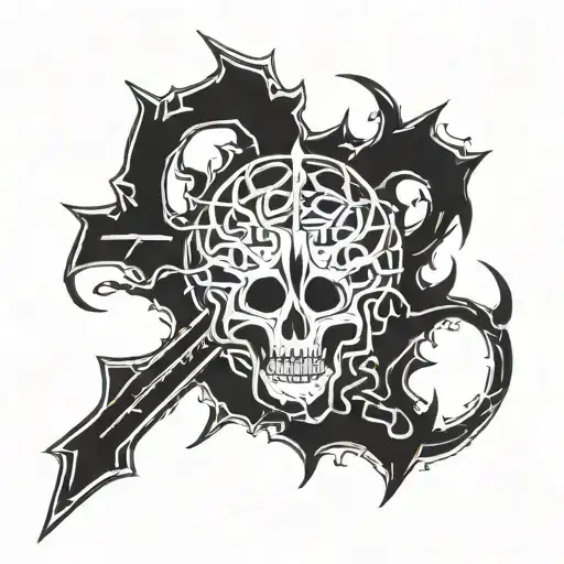 Necronomicon Symbols With Berserk Symbol