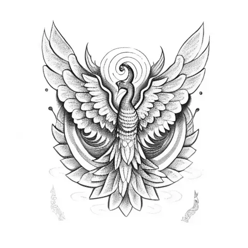 A Majestic Quetzatcoatl Flying Through A Sky Filled With Music Notes