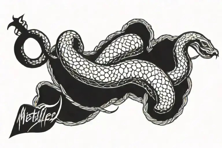 Metallica Snake Carolyn Metallica Font Inside