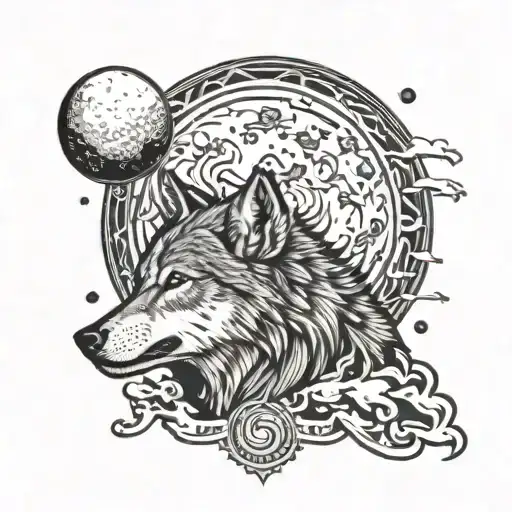 Wolf Howling At The Moon