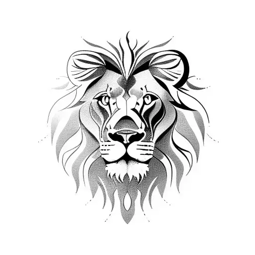 Lion Tattoo On Chest