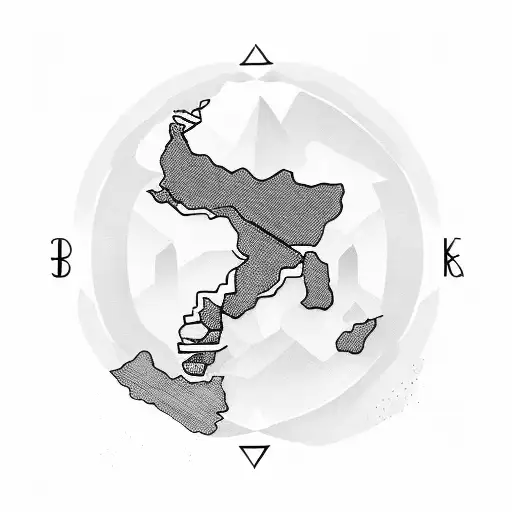 Outline South Africa Country With Names