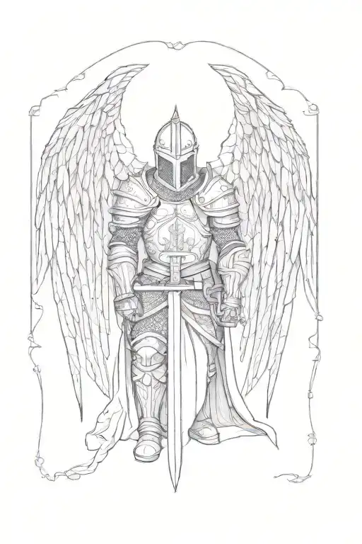 A Knight With An Angel On His Back