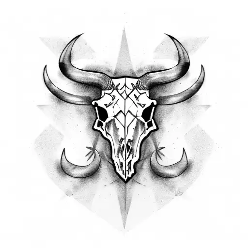 Unique Bull Skull