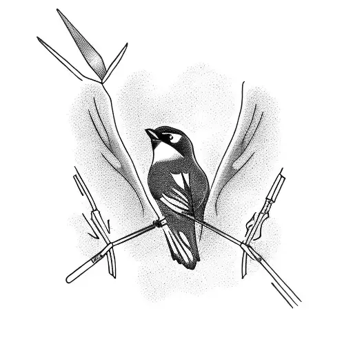 Fourteenth Gauntlet With A Bird