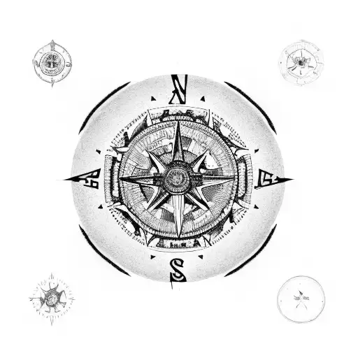 A Detailed Map Of Mexico With A Compass Rose And A Small Owl Perched On Top