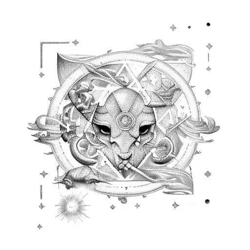 Zodiac And Gemini Above Eachother Wiht Initials And Birthdate Inside