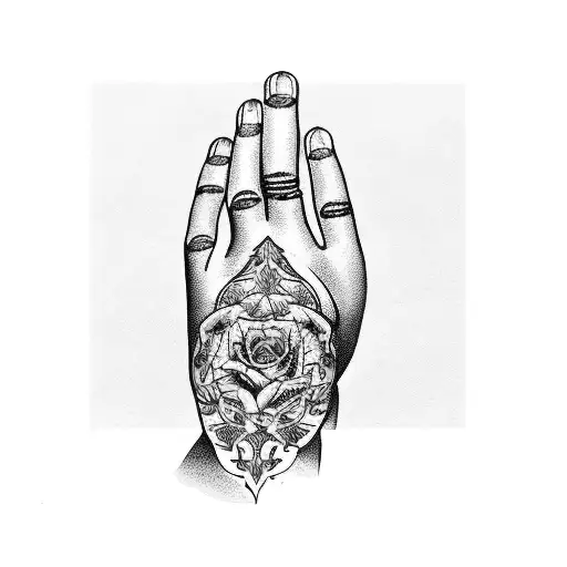 Boy Squeezes His Mother Hands