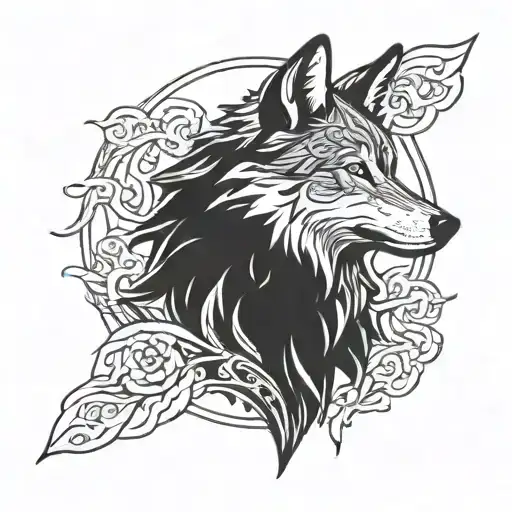 Tatto Of Wolf Symbol Of Freedom