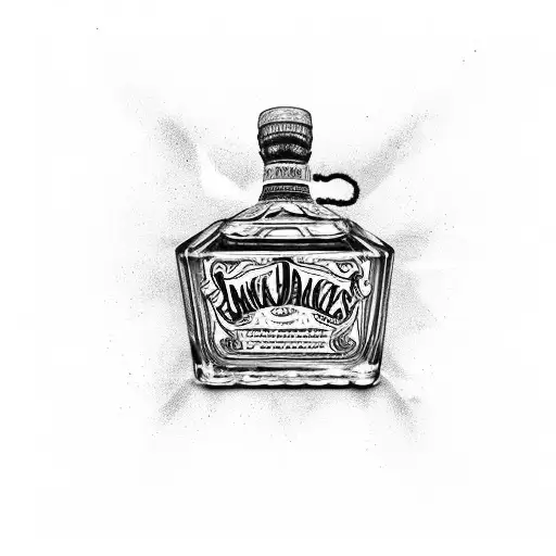 Bottle Of Jack Daniels With A Scorpion