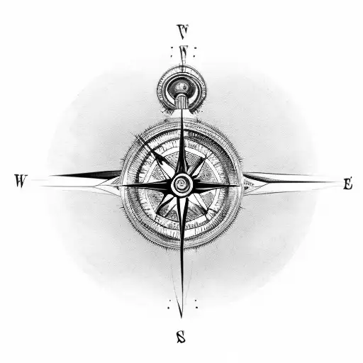 Compass With Clock