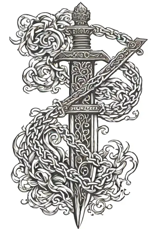 Dance Stone Sword Chain