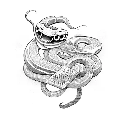 Mask Oni And Snake Agresive