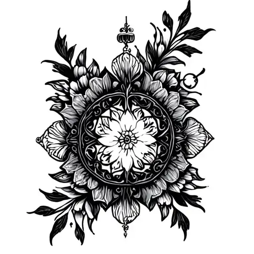 Dark Ornament Goth Arm