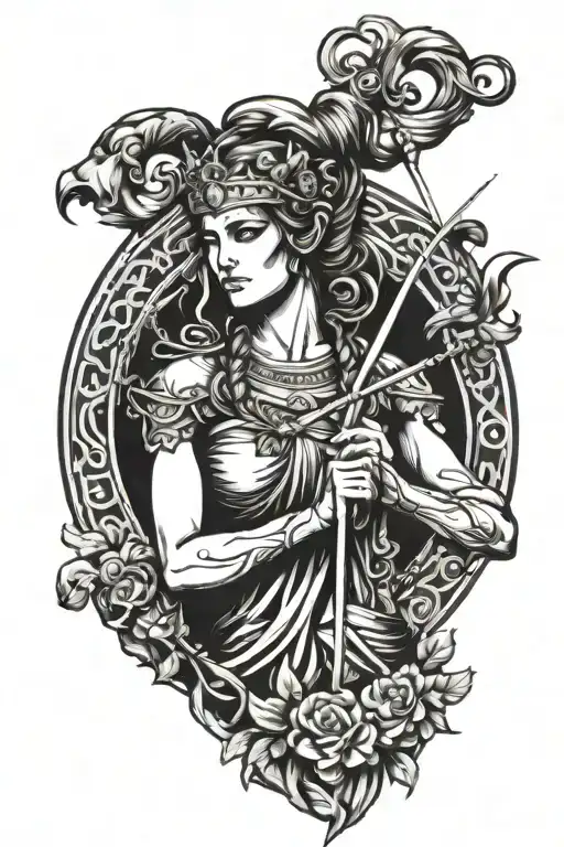 Greek Goddess Artemis Drawing Her Bow Extremely Gorgeous And Sexy And Young And Beautiful
