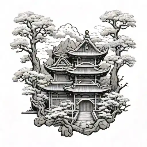 Samurai Temples Is Sakura