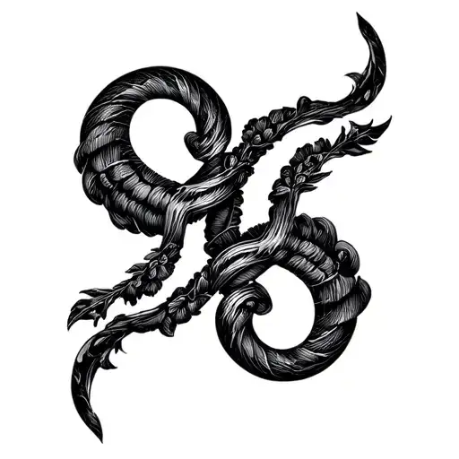 Gemini And Aquarius Sign Intertwined