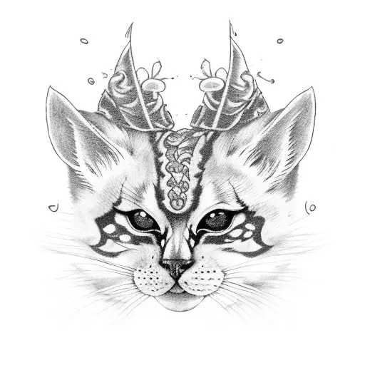 Skeleton Kitten With A Gun