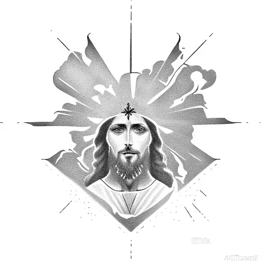 Jesus Christ Stopping Satan