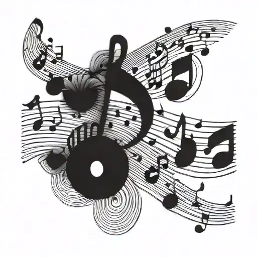 Music Notes Floating