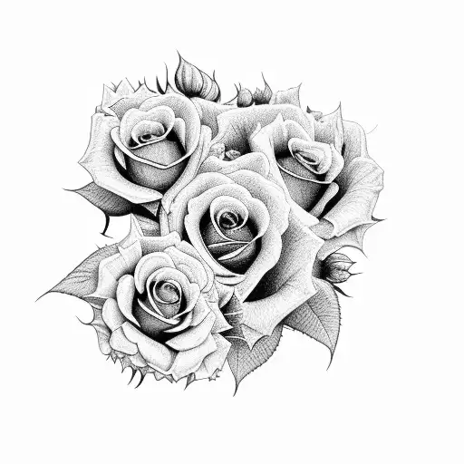 Rose With Sunflower Loving Each Other Deathlike