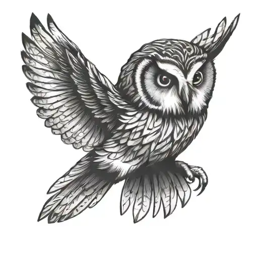 Owl Flying