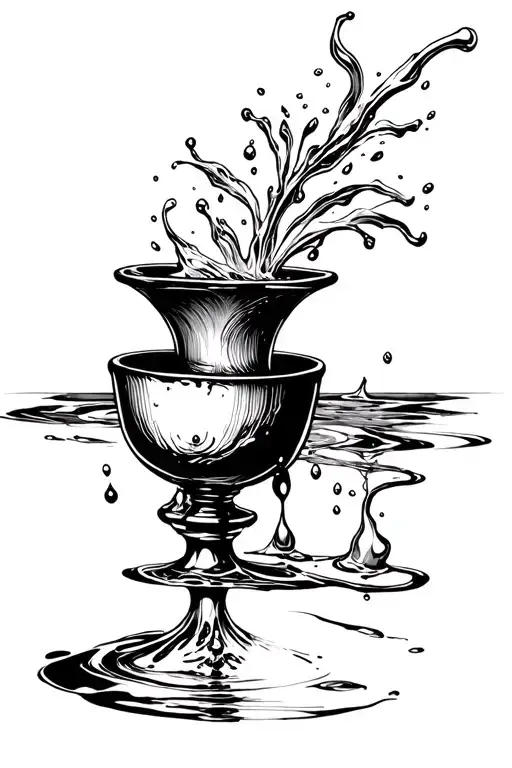 Chalice With Water Overflowing