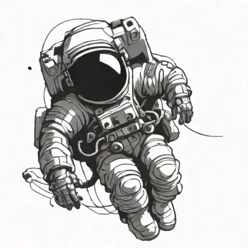 Astronaut Falling