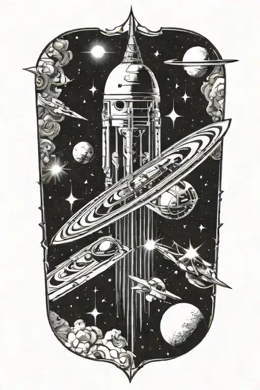 Interstellar Tattoo For Arm