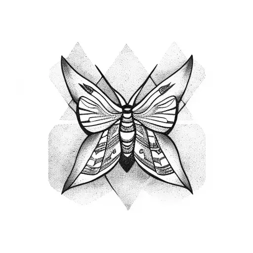 Book With Moth And Mushroom