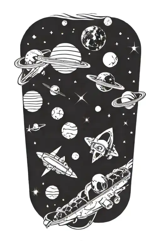 Interstellar Tattoo For Arm