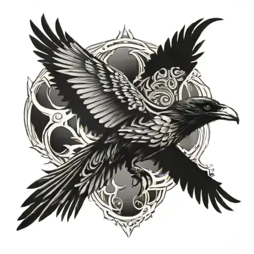 Valhalla Raven Flying