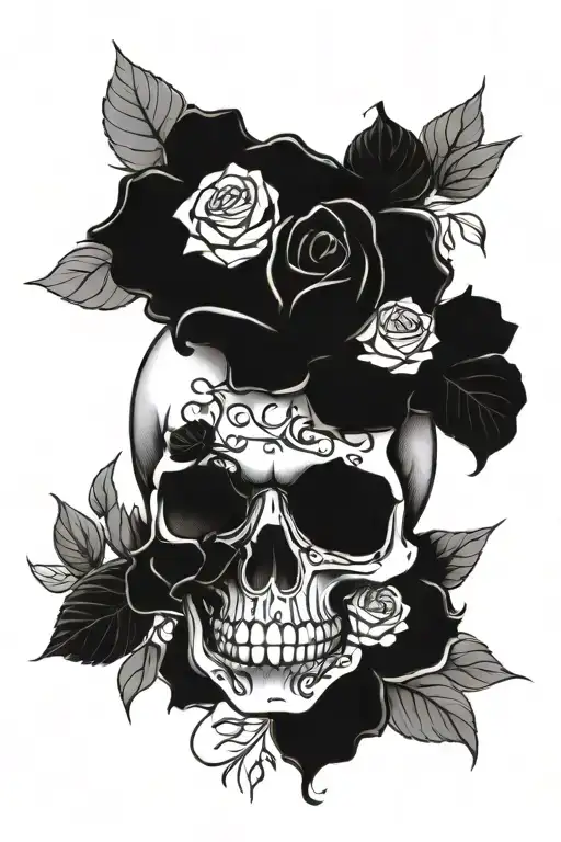 Skull And Roses