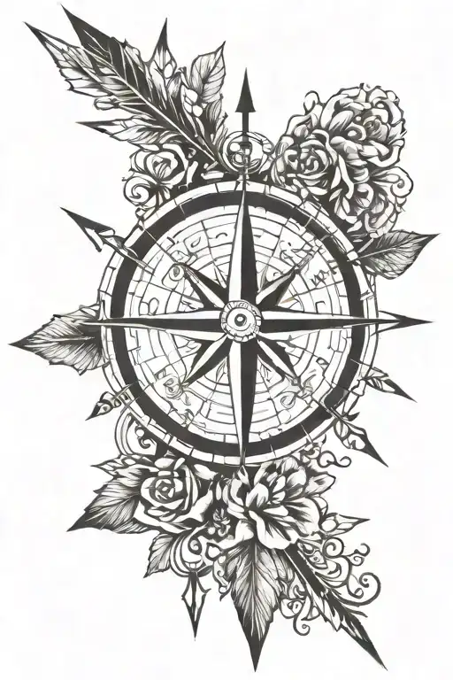 Compass Arrow Design