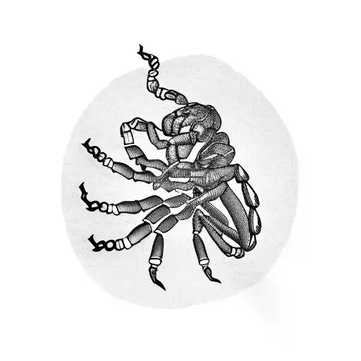 Scorpion Holding Human Head