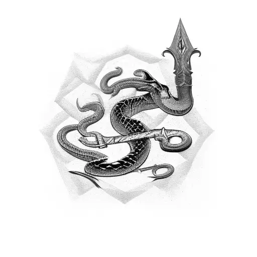 Sword Wraped By A Snake