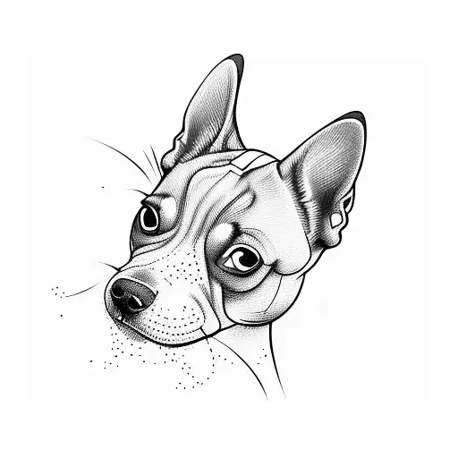 A Playful Dog Chasing A Ball