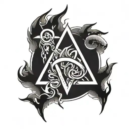 A Tattoo That Represents Depression And Anxiety Fighter Symbol