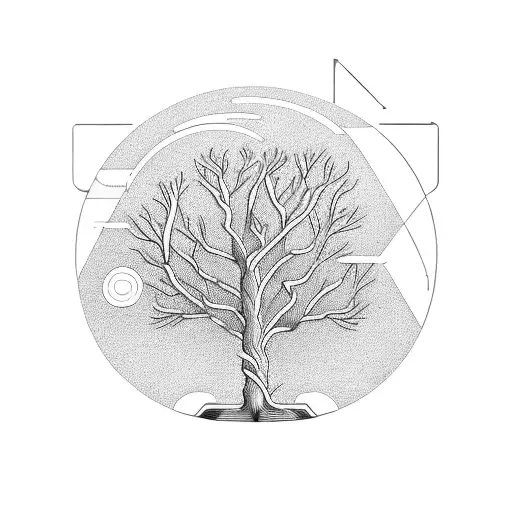 A Tree Coming Out Of A Computer By Its Roots