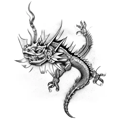 A Motorcycle Engine Transformed Into A Water Dragon