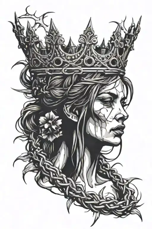 The Girl With The Crown Of Thorns Suffers Most